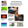 thumbnail image 4 of Auto Console Covers- BMW 3 Series (All Trim Levels) 2012-2018 Center Console Armrest Cover Waterproof Neoprene Fabric- Black, 4 of 5