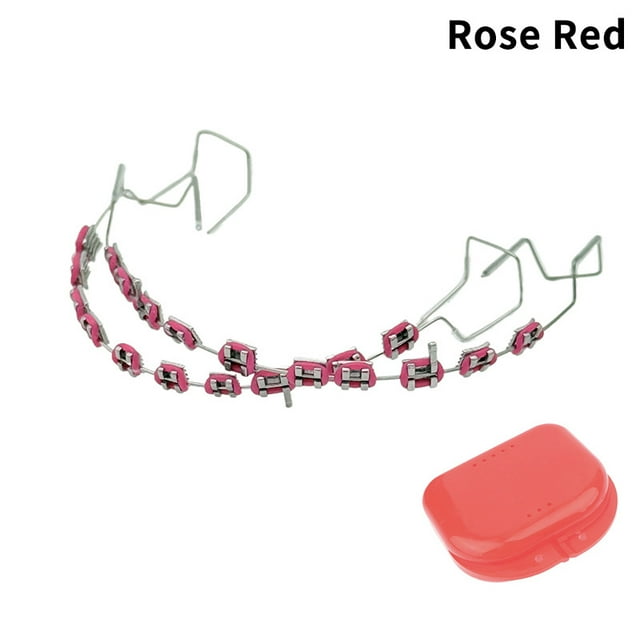 2025 Fournitures Dentaires Orthodontiques Support Mode Complet Arche Fil Multi-Usage Hygiène Buccale Orthèses à Crochet Rose Rouge