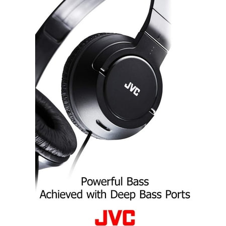 JVC - Wired Over-the-head Headset - Black