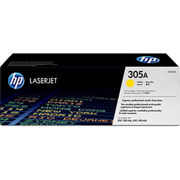 HP 305A (CE412A) Yellow Original LaserJet Toner Cartridge
