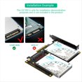 thumbnail image 5 of Adaptador Dual U.2 A PCIe 4.0 X8, Elevador de Tarjeta U.2 SFF-8639, Compatible con 2 SSD U.2, Compatible con Win8/10/11 Linux, 5 of 5