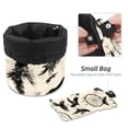 thumbnail image 4 of PhooArto Drawstring Cosmetic Bag, Barrel Shaped Portable Travel Makeup Bags, Dreamcatcher Black Crow Pattern Large Capacity Waterproof Multifunctional Bucket Toiletry Bag, 4 of 6