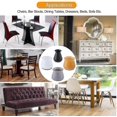 thumbnail image 3 of Silicone Chair Leg Floor Protectors With Felt Fit 0.5" - 1" 16 Pcs, 3 of 4