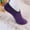 Purple, variant on Women Fashion Pure Color Breathable Non-Slip Soft Gripper Slippers Floor Socks