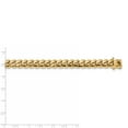 thumbnail image 2 of 14K Yellow Gold 9.00mm Hand-polished Miami Cuban Chain Anklet 9.25 Inch, 2 of 5