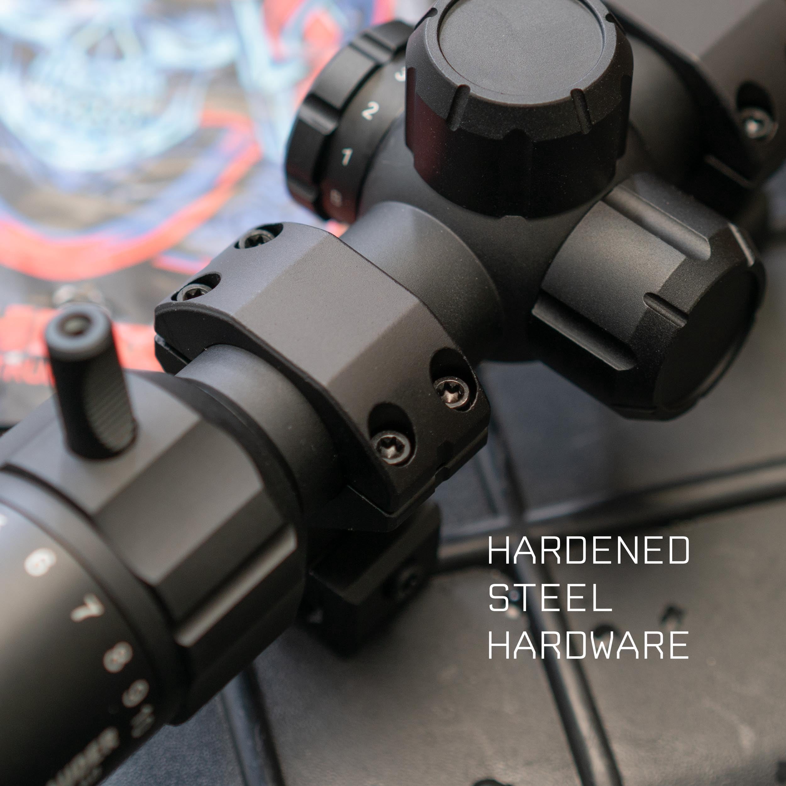 Monstrum Marauder 3-12x44 Rifle Scope with AO Adjustable Objective | Black | FMR03 Reticle