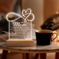 thumbnail image 3 of Acrylic Night Light Gift for Mom - Mother Night Light - You Mean The World to Our Family Night Lights Lamp Gift for Moms from Daughter Son on Birthday Christmas Valentines, 3 of 6