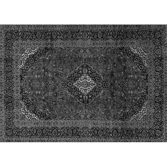 Ahgly Company Indoor Rectangle Persian Gray Traditional Area Rugs, 7' x 9'