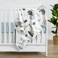 thumbnail image 3 of Sweet Jojo Designs Construction Truck Blue Green and Grey Baby Security Blanket, 3 of 5