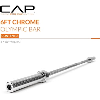 XPRT Fitness 20 KG Chrome Barbell 86 In. Bar -2 In. Olympic Plates