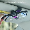 thumbnail image 3 of Neinkie Car Visor Clip Easy Installation 180-degree Rotation Shockproof Sponge Dual Clip Good Organizer Car Accessory Car Sun Visor Glasses Holder for Auto, 3 of 9