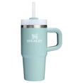 thumbnail image 1 of Vaso Stanley Quencher H2.0 con mango y pajita, 400 ml, Seafoam, 1 of 4