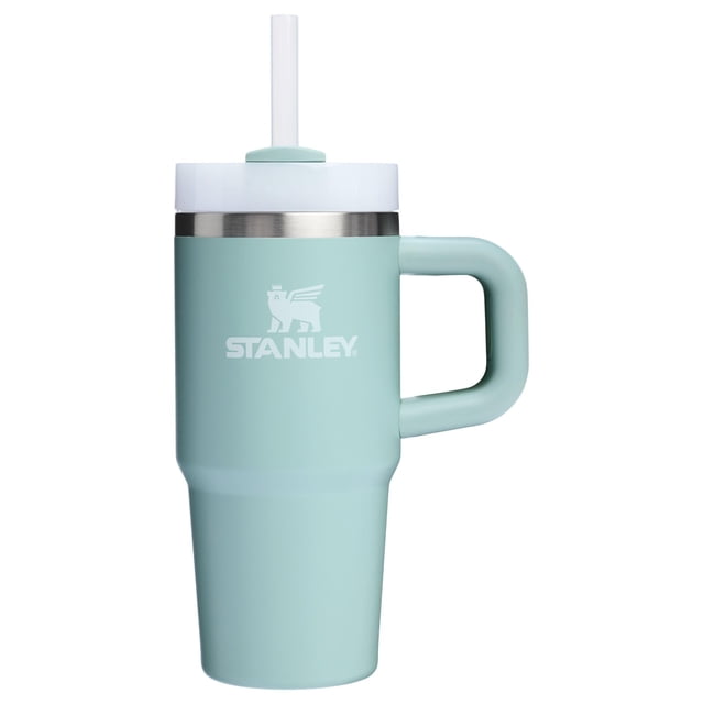 Tumbler Stanley Quencher H2.0 avec Poignée et Paille 400 ml Écume de Mer