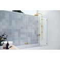 thumbnail image 2 of Glass Warehouse GW-BF-21.5-PB Vela 58-1/4" High X 21-1/2" Wide Shower Screen Frameless Tub, 2 of 7
