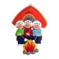 thumbnail image 4 of Personalized Family of 3 Christmas Ornament 2024 - Outdoor Camper Family Ornament Firepit Camp Decor, 4 of 10