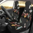 thumbnail image 3 of Fotbe Butterfly with Fowers Pattern Automotive Seat Covers for Cars Trucks and SUVs – Car Seat Covers for Front Seats,Protective Seat Covers,Vehicle Seat Covers, Set of 2, 3 of 9