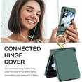 thumbnail image 3 of Galaxy Z Flip 5 Case with Ring Holder, Upgraded Hinge Protection Screen Protector Multi-Functional Ring Ultra-Thin Protective Case for Samsung Galaxy Z Flip 5 2023 - Green, 3 of 6