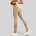 thumbnail image 6 of WULMLEO Compression Leggings for Women Tummy Control Butt Lifting Legging Tights Workout Quick Dry High Waisted 7/8 Leggings Khaki 2XL, 6 of 6