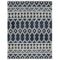 thumbnail image 2 of SAFAVIEH Abstract Torrey Geometric Wool Area Rug, Navy/Ivory, 8' x 10', 2 of 12