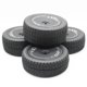 thumbnail image 5 of Reemplazo de 2 piezas de neumático de rueda trasera RC, piezas compatibles con 144011 1/14 RC Car BlackGray, BlackGray, 5 of 5