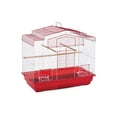 thumbnail image 1 of Prevue Produits pour Animaux SP50041 Cage à Oiseaux Style Grange, Rouge/blanc, 1 of 4