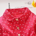 thumbnail image 3 of Bébé Filles Dot Imprimé à Manches Longues Robe Enfants Printemps Casual Princesse Genou Longueur Robe de Soleil Coton A-Ligne à Poitrine Unique Robes, 3 of 9