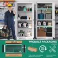 thumbnail image 5 of MIIIKO Metal Storage Cabinet, 2 Adjustable Shelves Lockable Door, Steel Locker for Office, Home, Pantry, Garage Utility Cabinet, 5 of 7