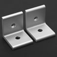 thumbnail image 4 of 4 piezas de unión de soporte de ángulo de esquina para conector de perfil de aluminio (blanco 4545), 4 of 8