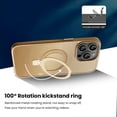 thumbnail image 5 of Entronix Magnetic Case Compatible with iPhone 15 Pro Max, Frosted Matte Back with Kickstand Slim Fit Cover, Titanium, 5 of 6