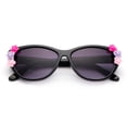 thumbnail image 3 of Newbee Fashion- Kids Girls Toddlers Fashion Sunglasses Cateye Cute Sunglasses with Flowers UV Protection w/Pouch (0-5 YRS), 3 of 3