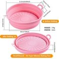 thumbnail image 2 of Air Fryer Silicone Liners, 2 Pieces Upgrade Foldable 7.5 Inch/8.5 Inch Round Silicone Air Fryer Baskets, 2 of 5