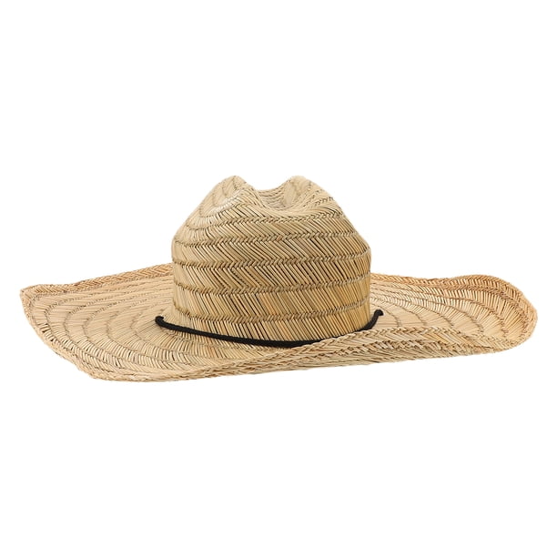 Sombrero vaquero de paja con ala ancha: sombrero de playa de verano para mujer, ligero y transpirable, ideal para actividades al aire libre.
