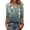 Grey Flower WF71, variant on Women's 3/4 Sleeve V Neck Shirts Casual Basic Floral Blouses Fashion Business Work Tunic Tops