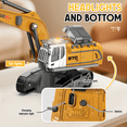 thumbnail image 5 of Remote Control Excavator for Adults, 1/64 RC Construction Vehicles with Dual Control for Kids Birthday Easter Gifts, 5 of 6
