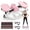 Pink, variant on Rock Stepper Side‑to‑Side Fitness Stepper Machine with Digital Display | Full‑Body Home Workout for Legs, Glutes & Core | Compact Apartment/Gym Step Exercise Trainer
