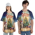 thumbnail image 4 of Merry Christmas Manx Santa Hat Xmas Tree Winter Holiday All Over Print 3D Baseball Shirt Cat Lover Kitten Owner Gifts Softball Sport - 01013, 4 of 6