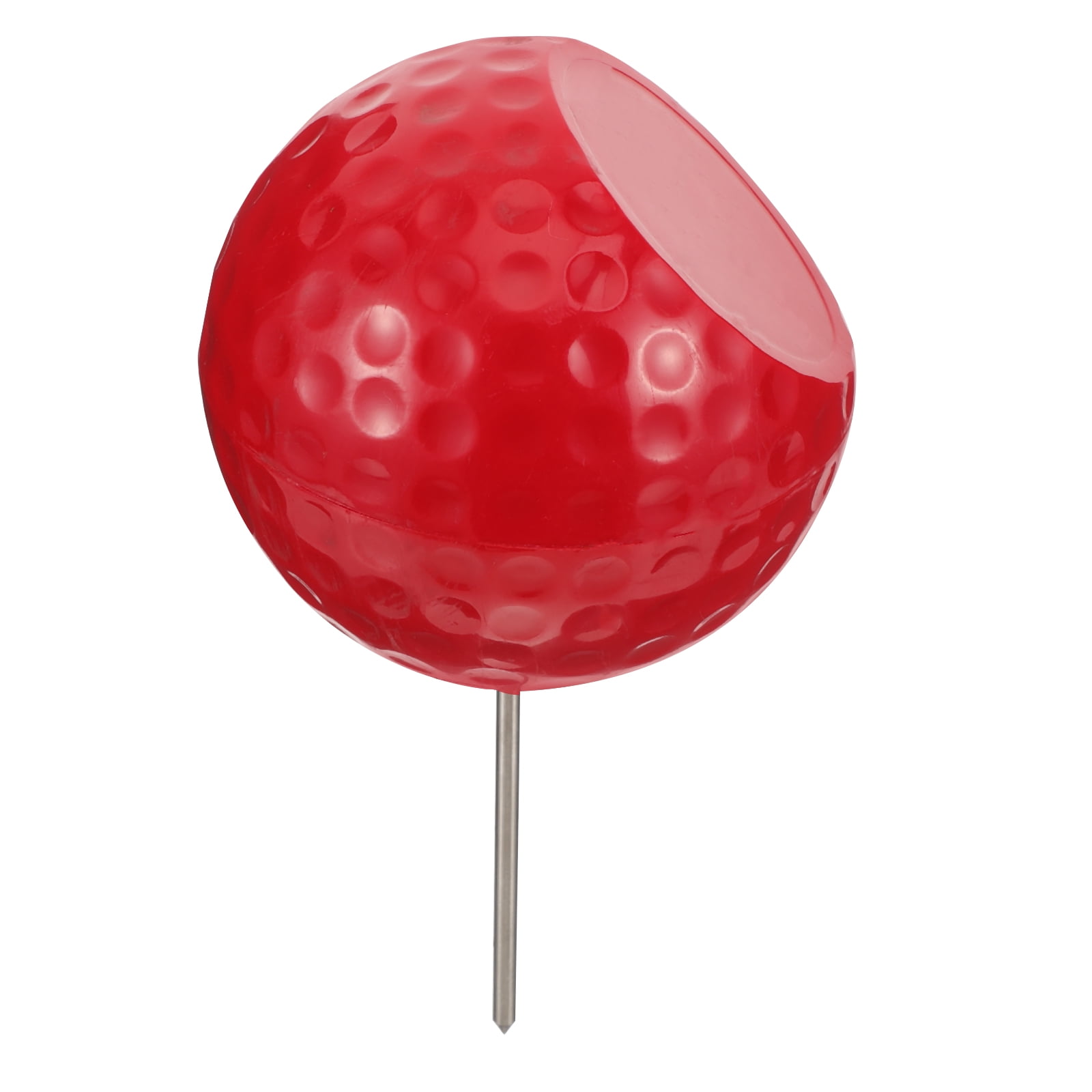 FUEENIRVA Red Golf Tee Marker with ABS Metal, Stylish Golf Accessory for Course Play, Practice & Training