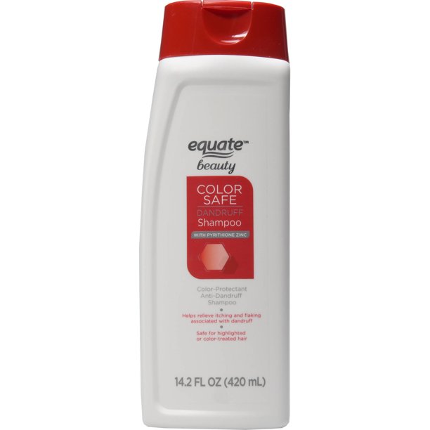 (2 Pack) Equate Beauty Color Safe Dandruff Shampoo with Pyrithione Zinc