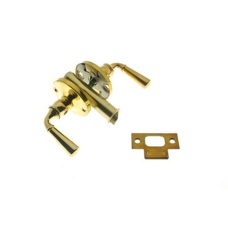 UPC 815386015643 product image for idh by St. Simons 21252 Solid Brass Dual Lever Storm Screen Door Latch | upcitemdb.com