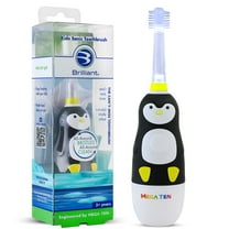 Brilliant Kids Electric Battery Round Toothbrush with Sonic Technology, Penguin