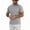 Gray, variant on Ambiloof Men's Waffle Henley Shirts Short Sleeve T-Shirt Stylish Casual 5 Button Placket Slim Fit Tee Thermal Pullover White/S