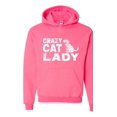 thumbnail image 1 of Unisex Crazy Cat Lady Hoodie Sweatshirt, 1 of 5