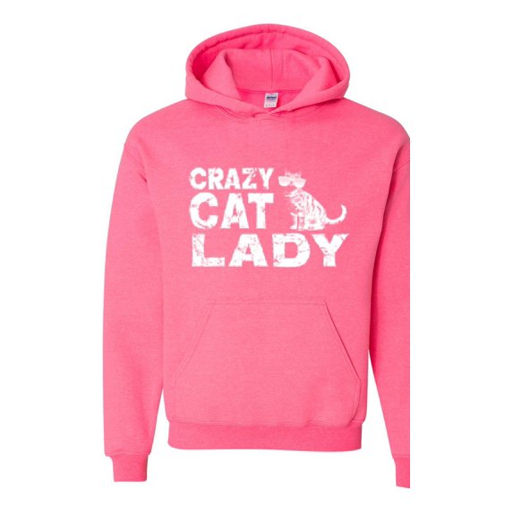 Unisex Crazy Cat Lady Hoodie Sweatshirt