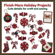 Buttons Galore Craft & Sewing Button Super Value Pack (Candy Cane)