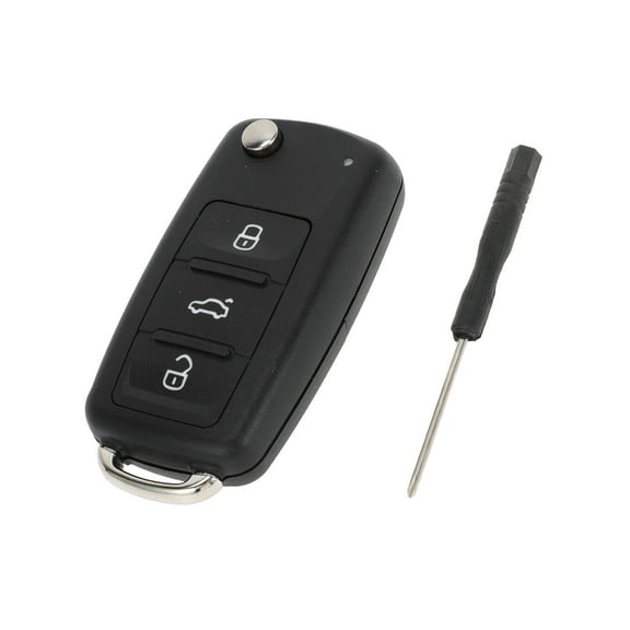 Unique Bargains Key Shell Case for Volkswagen Passat 2012-2014 for Volkswagen Jetta 2011-2014 Keyless Entry Remote Key Fob Replacement Case 3 Buttons