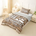 thumbnail image 2 of Catabedysis Minimalist Camping Camper Twin Comforter Sets,Rustic Farmhouse Cabin Bedding Set For Boys,Multicolor,Light Gray Reversible,2 Pieces,1 Comforter and 1 Pillowcase, 2 of 7