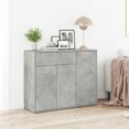 thumbnail image 1 of vidaXL Sideboard Concrete Grey 88x30x70 cm Engineered Wood, 1 of 5