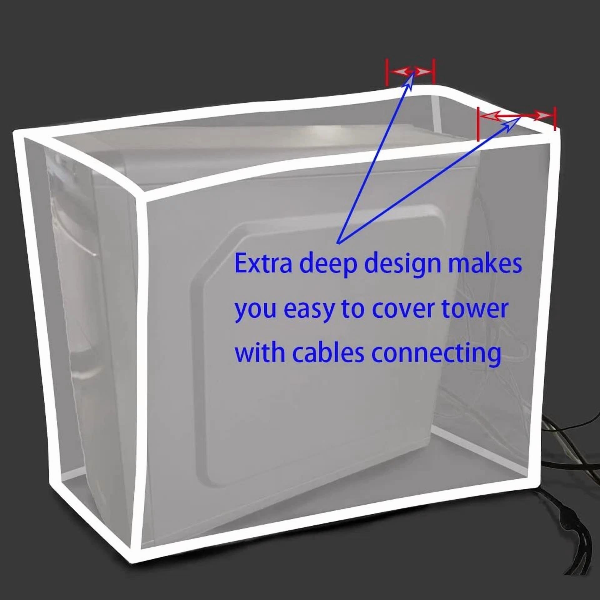 CRESTIN- Cpu Dust Cover Computer Desktop Pc Mid-Tower [Antistatic Waterproof] Jacket Pr