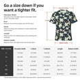 thumbnail image 4 of Bixox Men's Lilies Flowers Printed Short Sleeve Skinny Athletic T-Shirt, 4 of 6