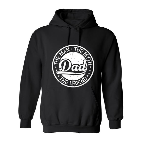 The Man The Myth Dad The Legend Sarcastic Humor Novelty Funny Men's Hoodies